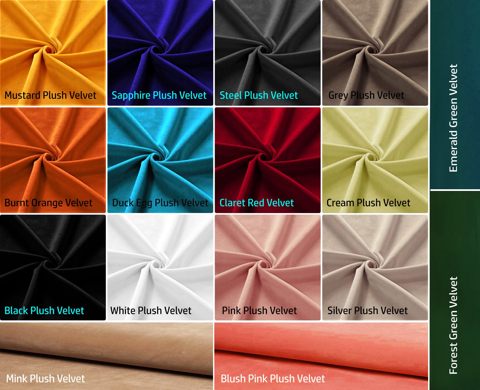 Soft Plush Velvet Upholstery Fabric for Furniture and Crafts