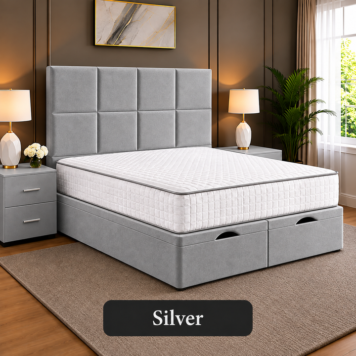 Noble Square Cubed Divan Storage Ottoman Bed Frame