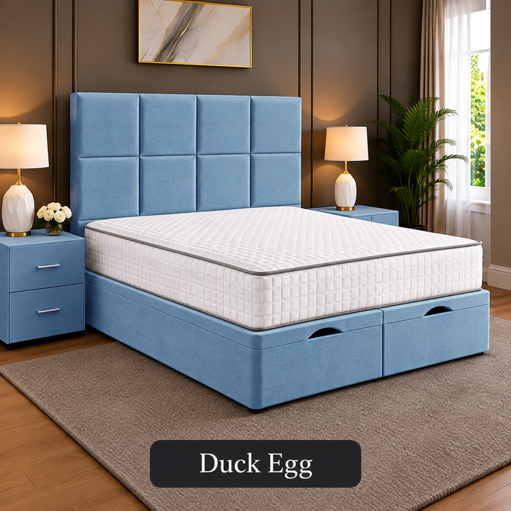 Noble Square Cubed Divan Storage Ottoman Bed Frame