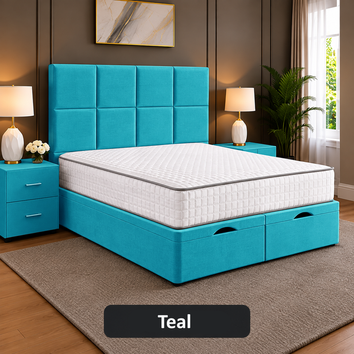 Noble Square Cubed Divan Storage Ottoman Bed Frame