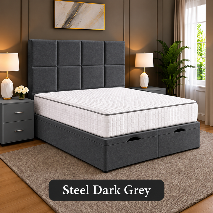 Noble Square Cubed Divan Storage Ottoman Bed Frame