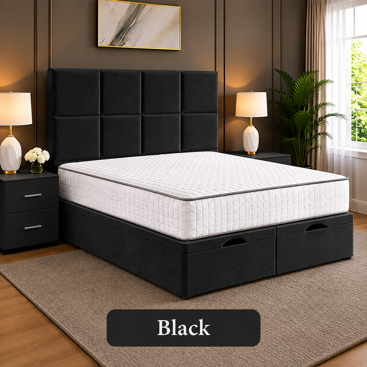 Noble Square Cubed Divan Storage Ottoman Bed Frame
