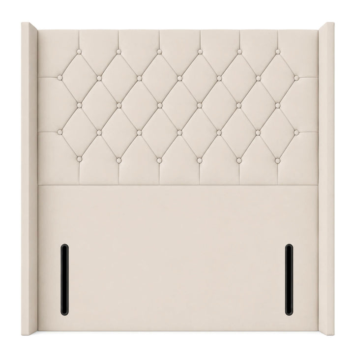 Amelia Winged Chesterfield Floor Standing Headboard