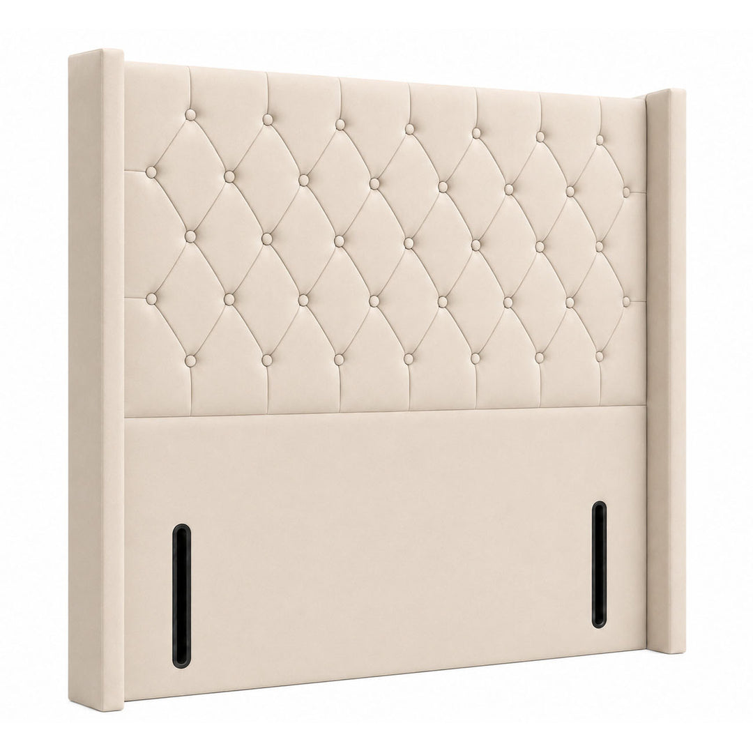 Amelia Winged Chesterfield Floor Standing Headboard