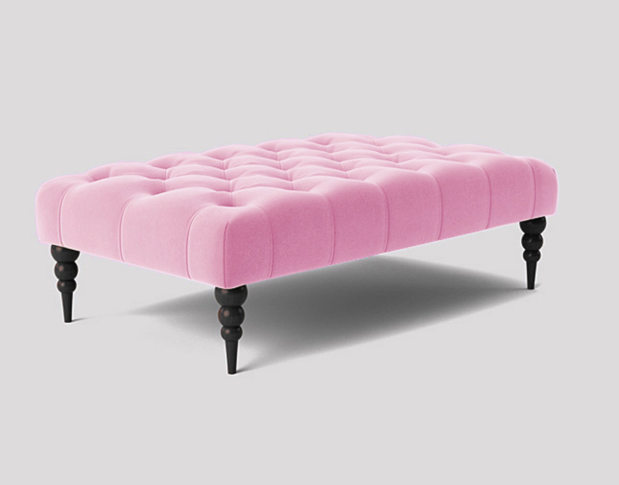 Alyana Rectangle Chesterfield Upholstered Footstool