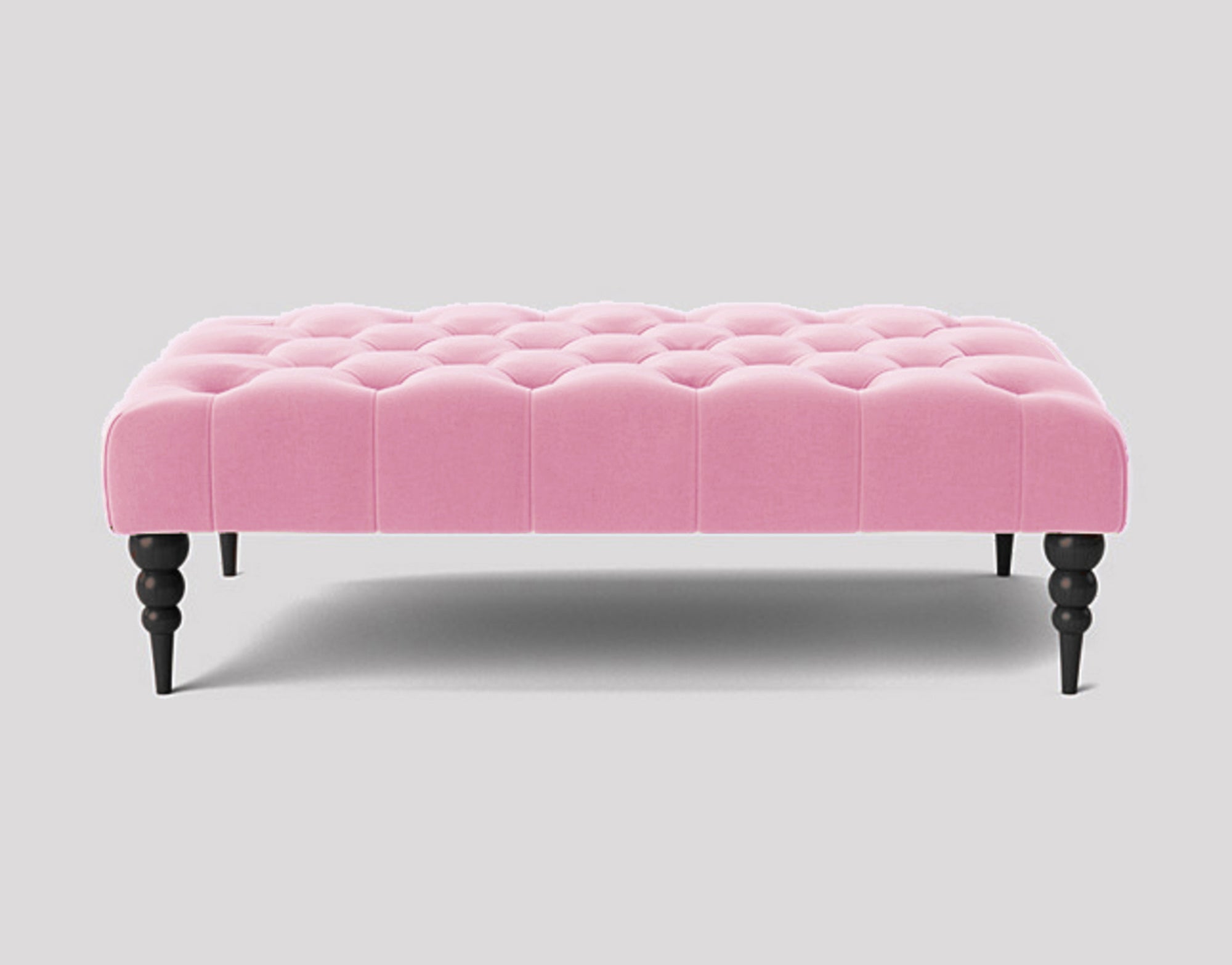 Alyana Rectangle Chesterfield Upholstered Footstool