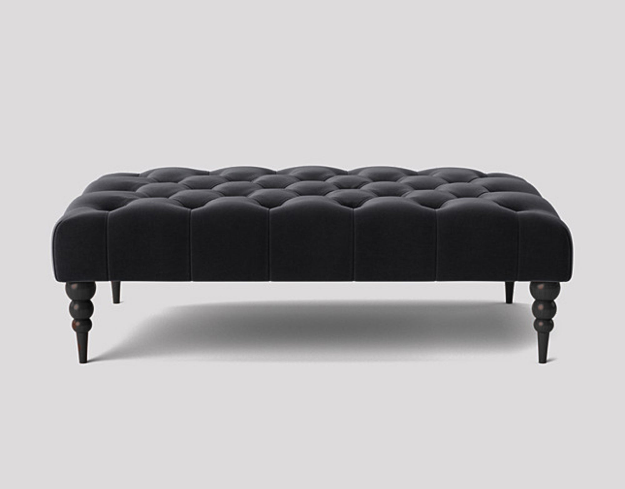 Alyana Rectangle Chesterfield Upholstered Footstool