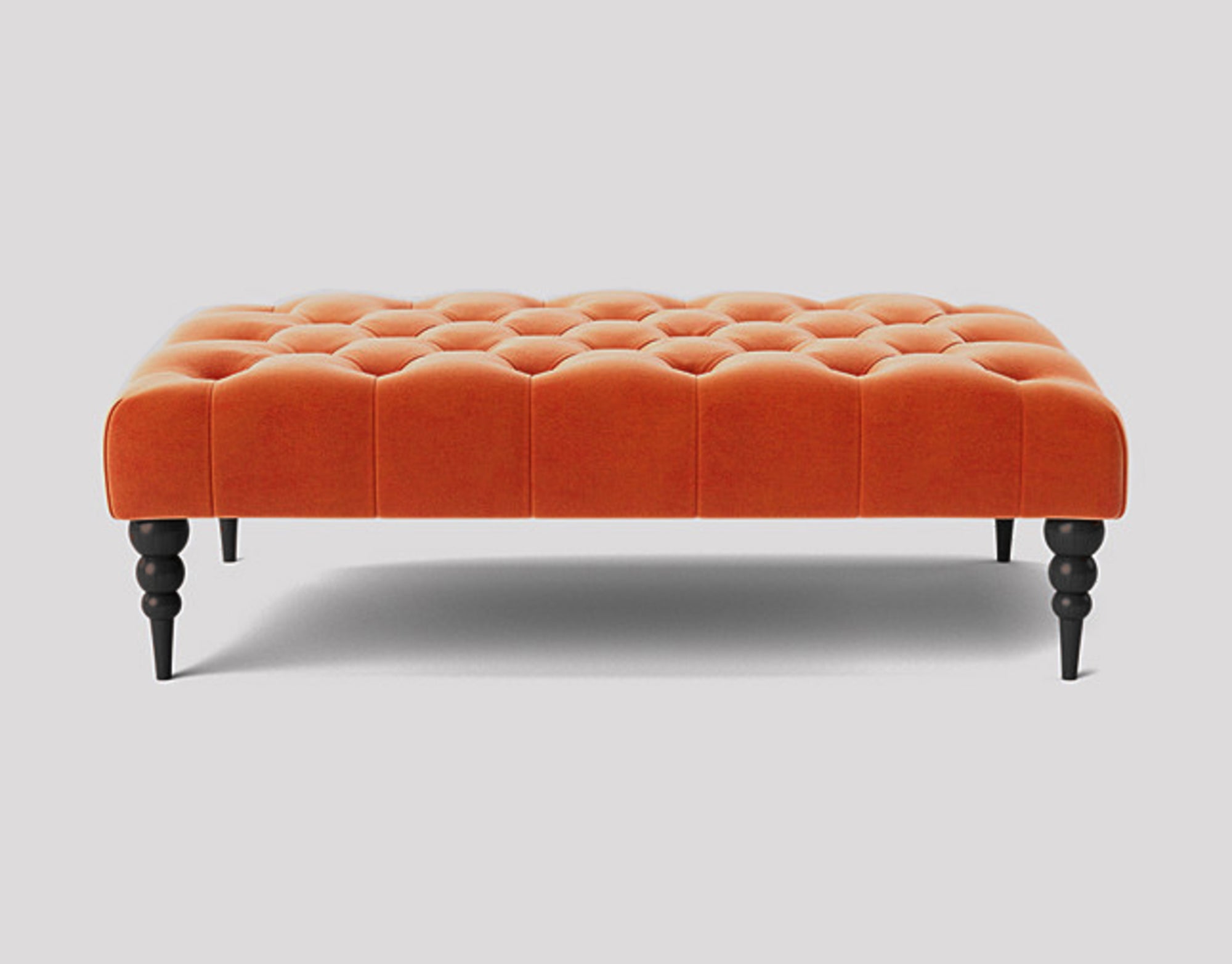 Alyana Rectangle Chesterfield Upholstered Footstool