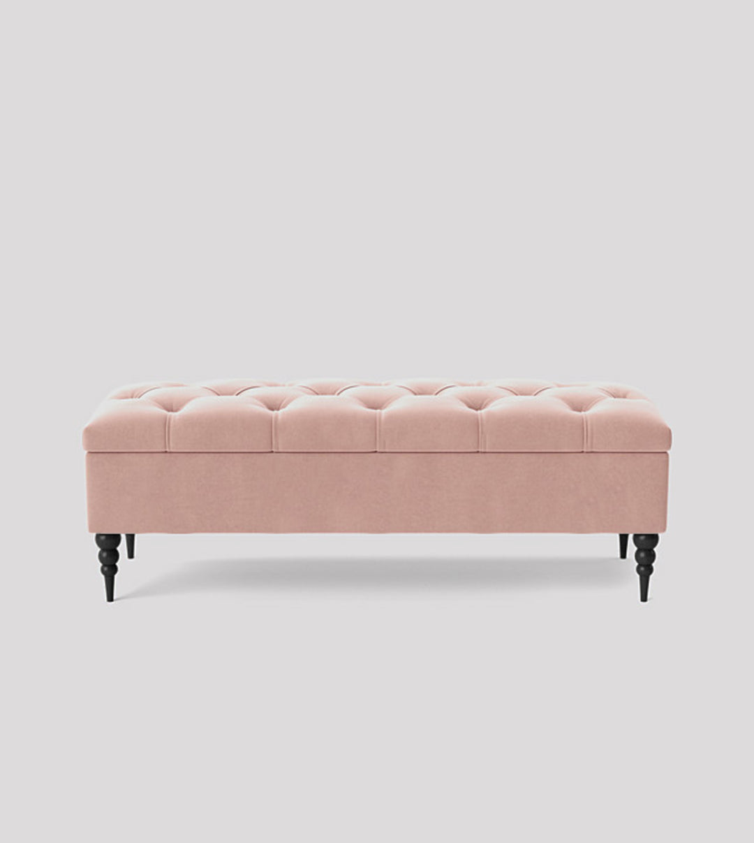 Safar Chesterfield Shoe Storage Bench with Legs
