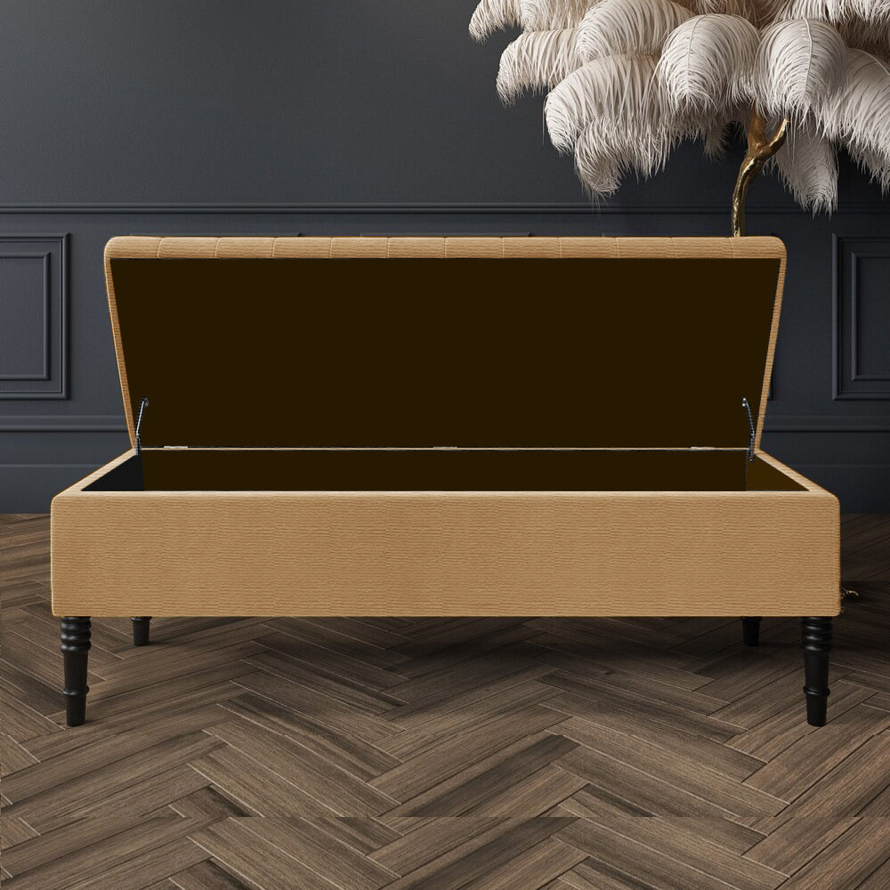 Safar Ottoman Storage Bench in Naples Fabric