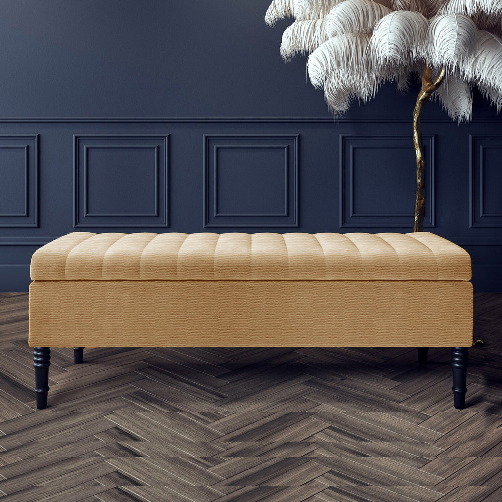 Safar Ottoman Storage Bench in Naples Fabric