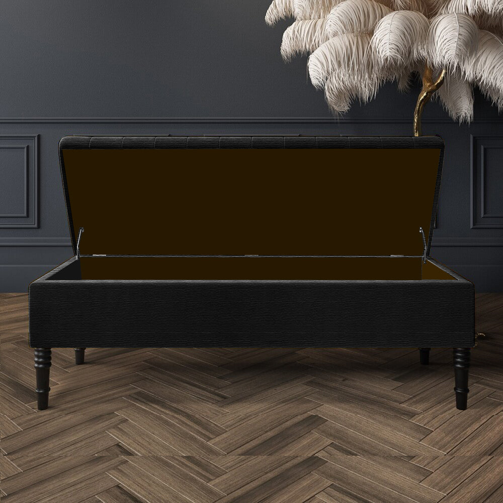 Safar Ottoman Storage Bench in Naples Fabric