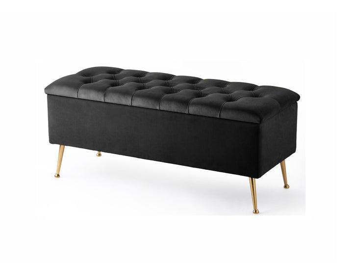 Amara Chesterfield Ottoman Storage Bench with Legs