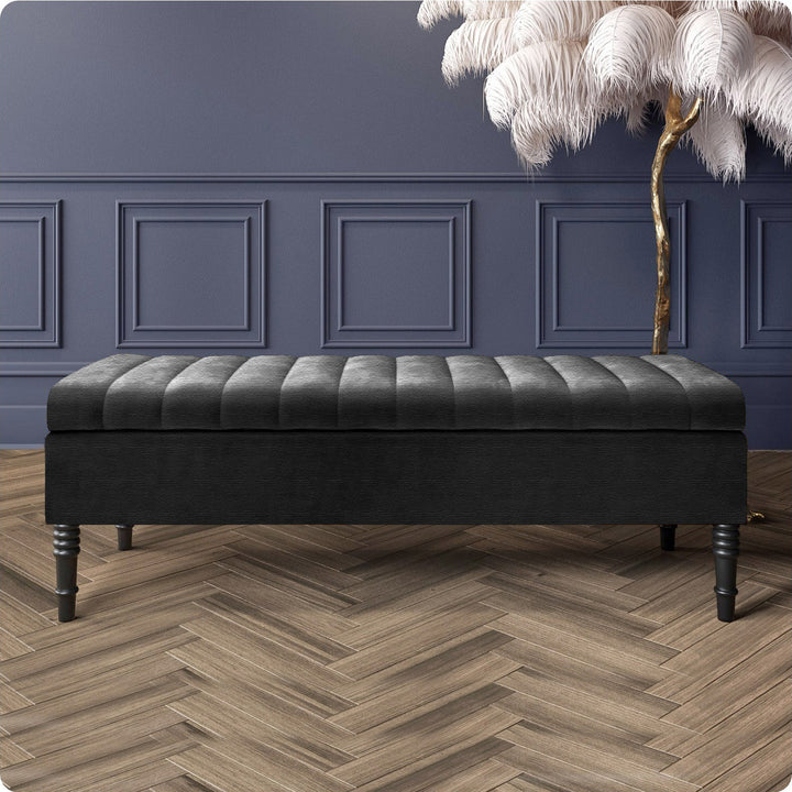 Safar Ottoman Storage Bench in Naples Fabric