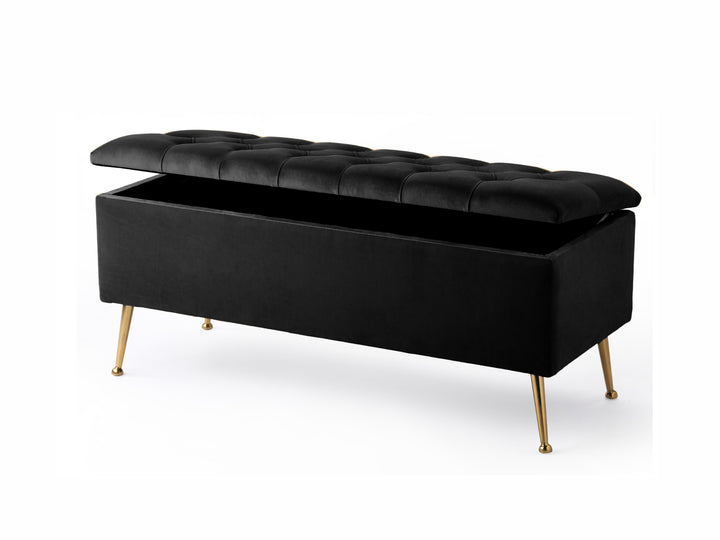 Amara Chesterfield Ottoman Storage Bench with Legs