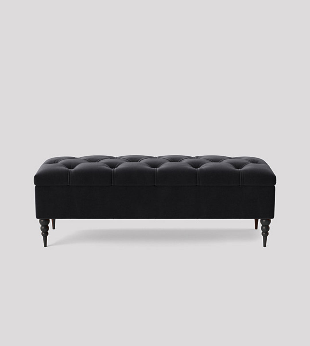 Safar Chesterfield Shoe Storage Bench with Legs