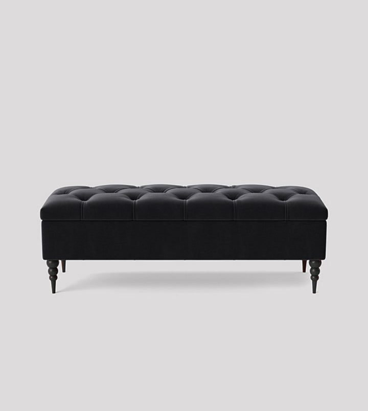 Safar Chesterfield Shoe Storage Bench with Legs