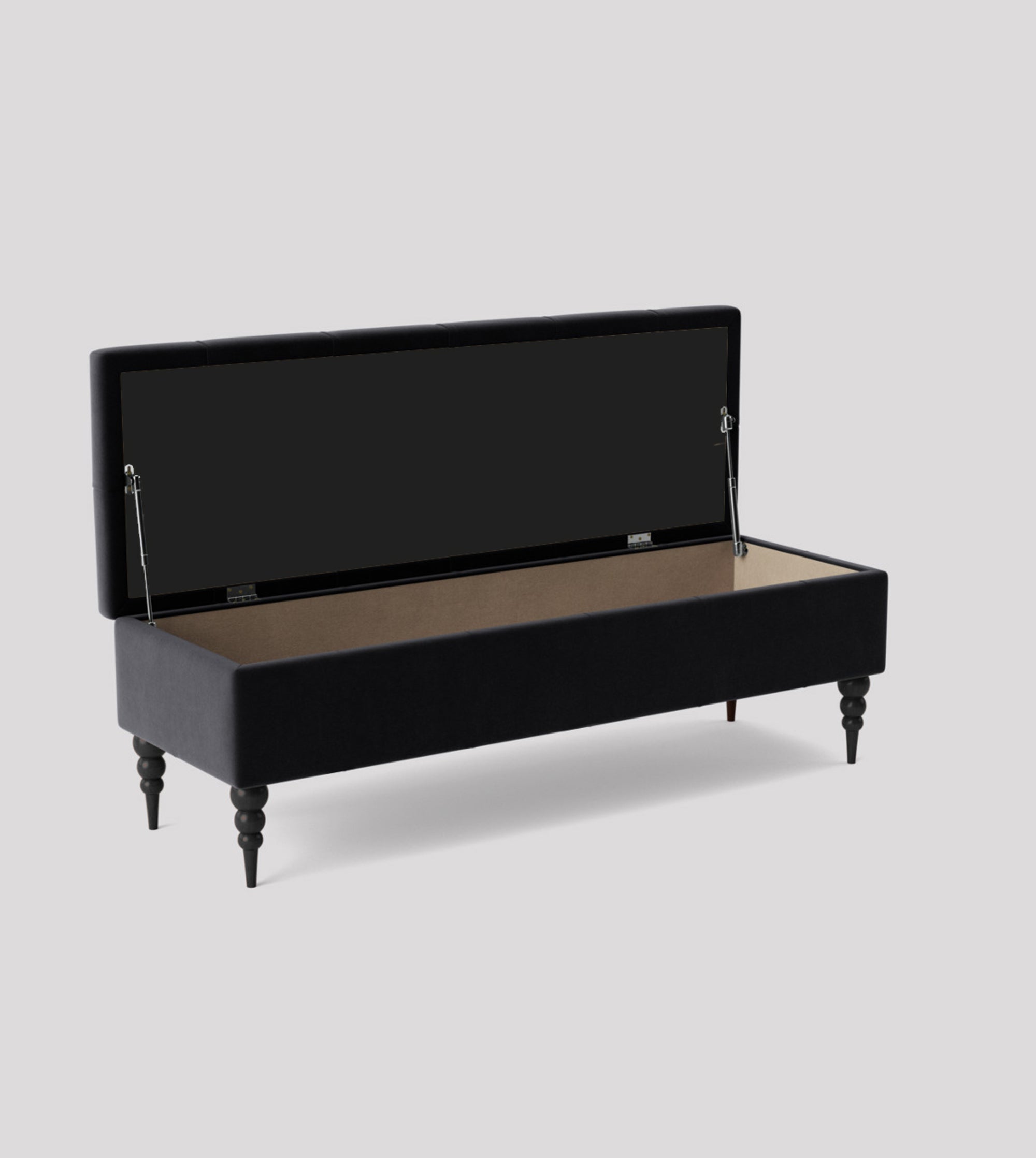 Safar Chesterfield Bench with Storage, Ottoman Storage Bench