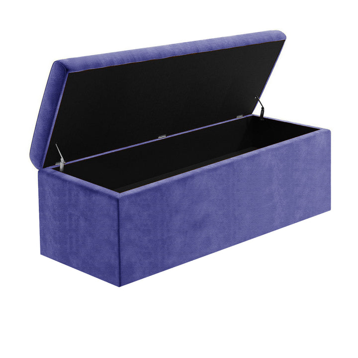 Safar Large Naples Ottoman Storage Box with Plain Lid