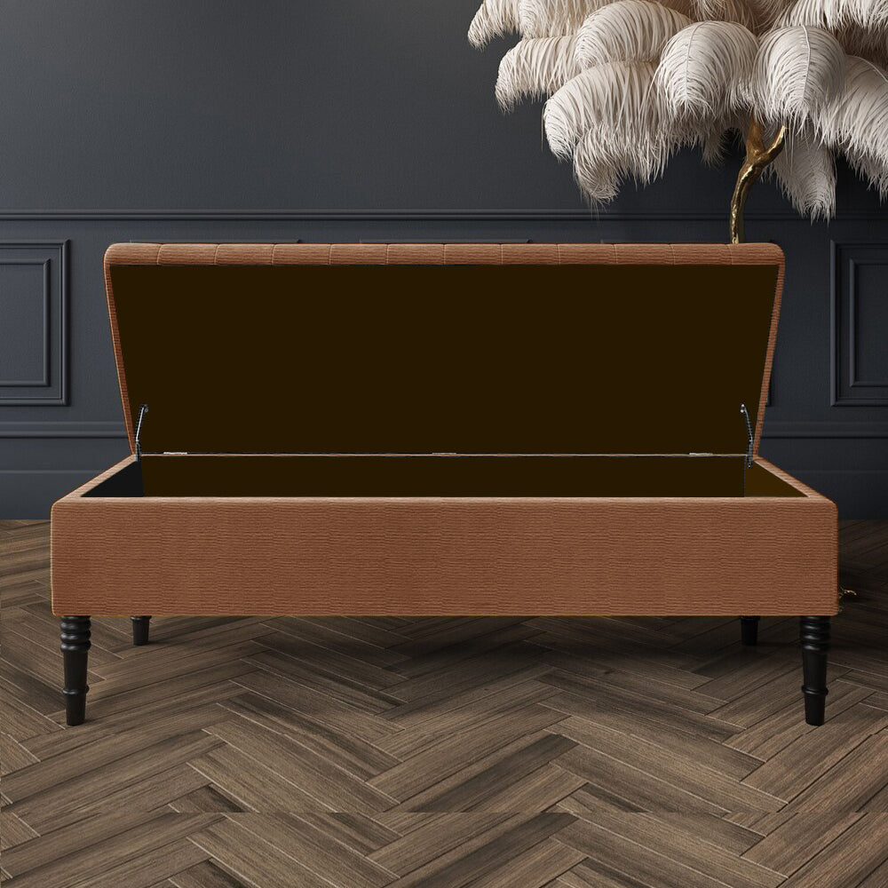 Safar Ottoman Storage Bench in Naples Fabric