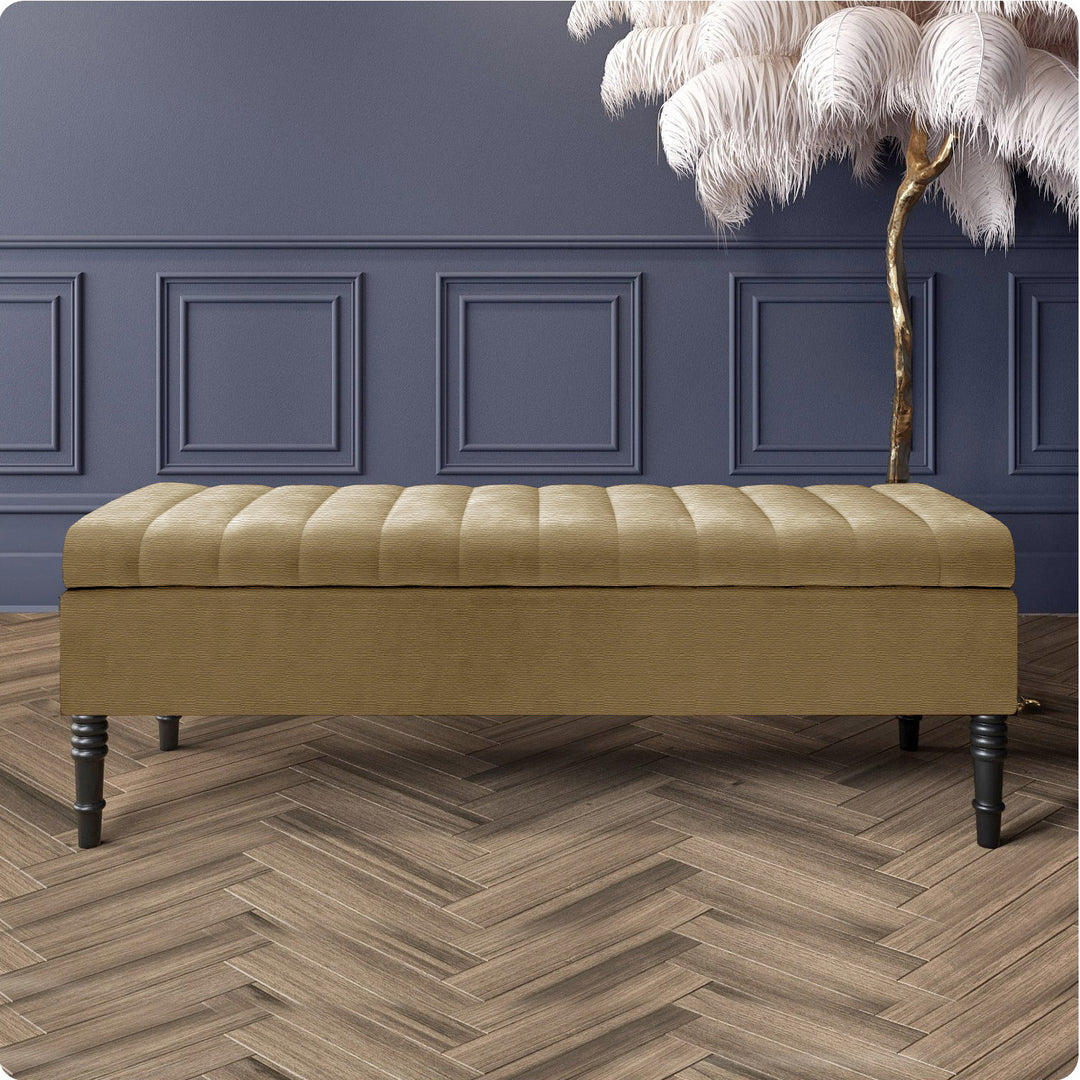 Safar Ottoman Storage Bench in Naples Fabric
