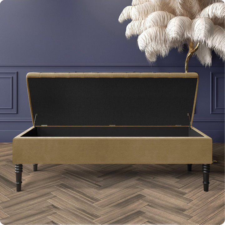 Safar Ottoman Storage Bench in Naples Fabric