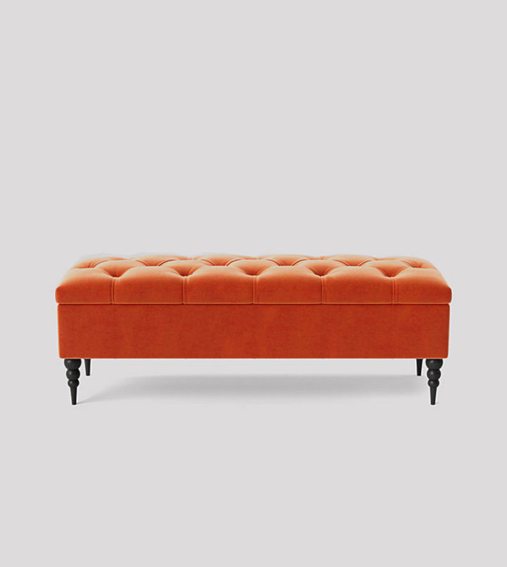 Safar Chesterfield Shoe Storage Bench with Legs