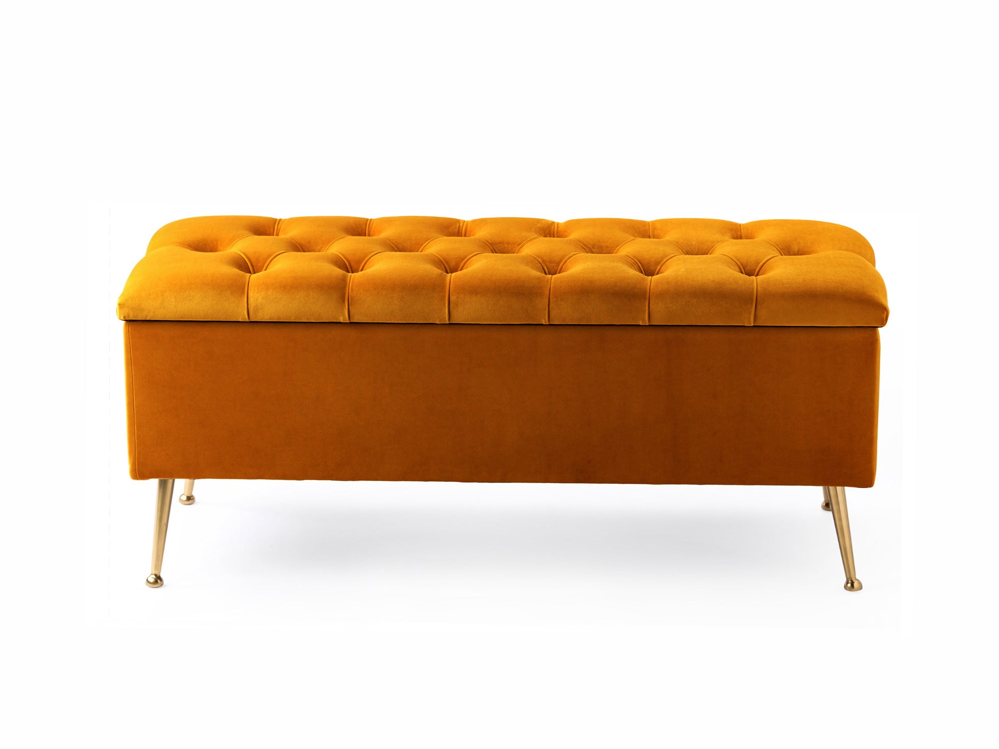 Amara Chesterfield Ottoman Storage Bench with Legs