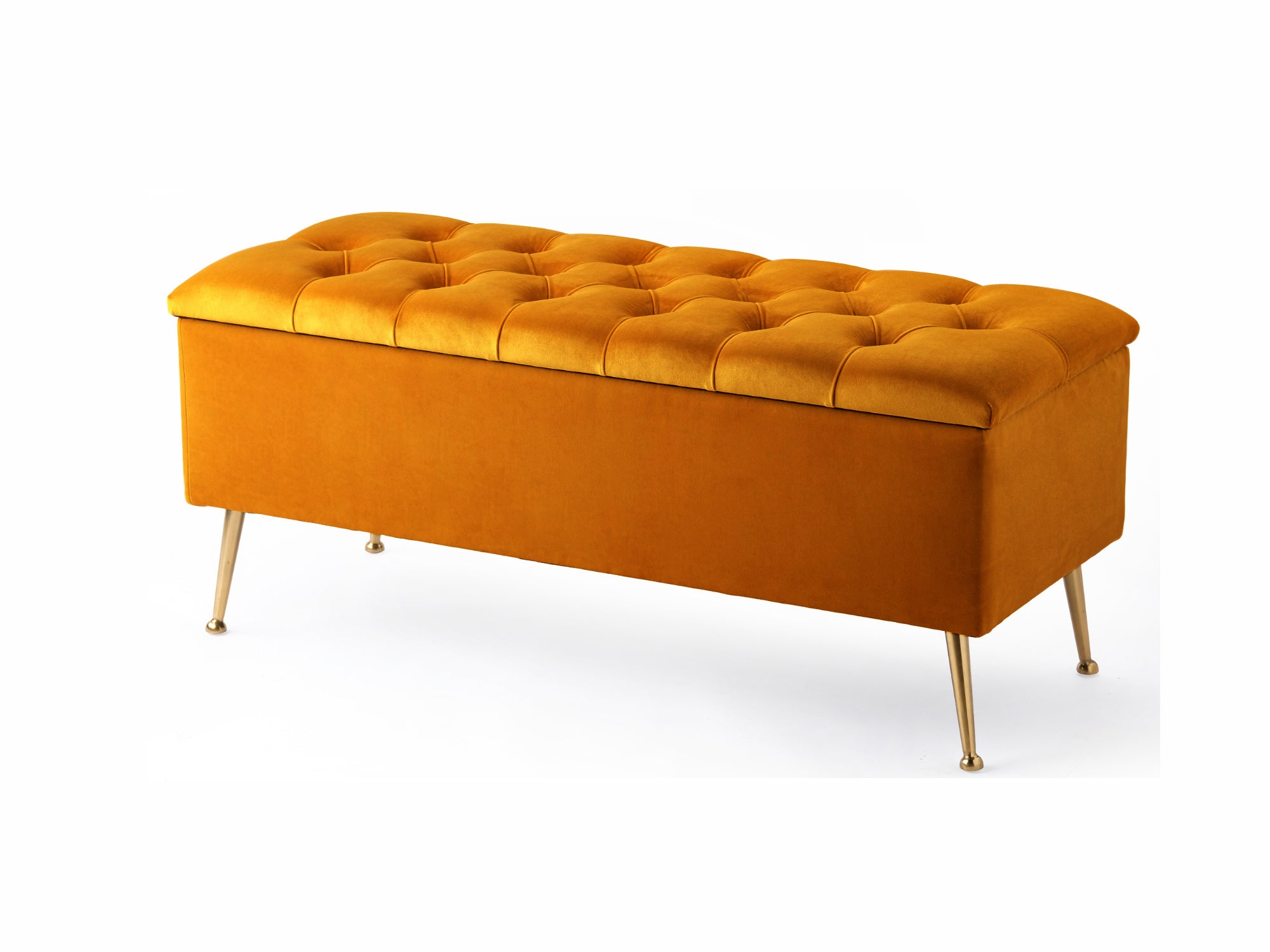 Amara Chesterfield Ottoman Storage Bench with Legs