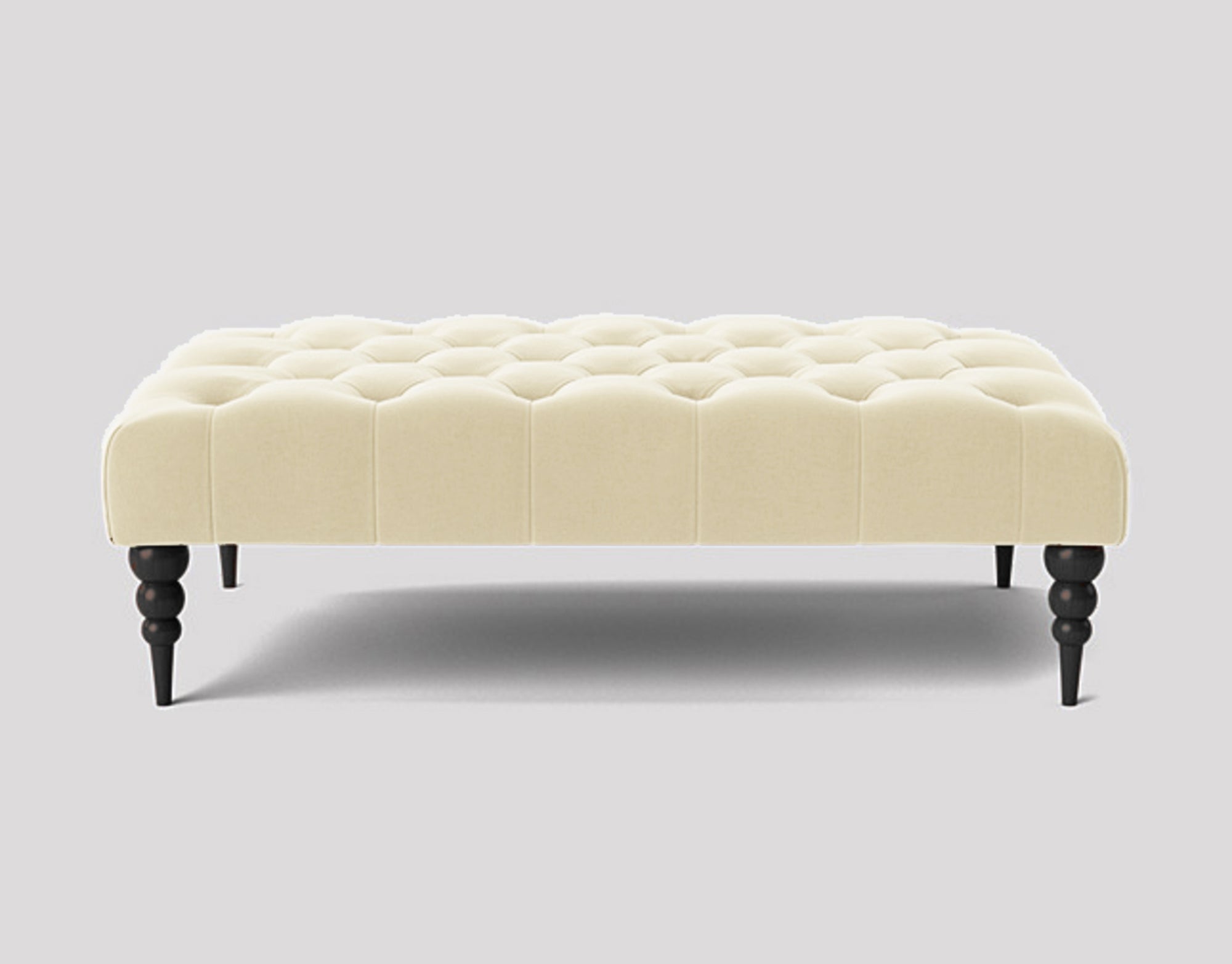 Alyana Rectangle Chesterfield Upholstered Footstool