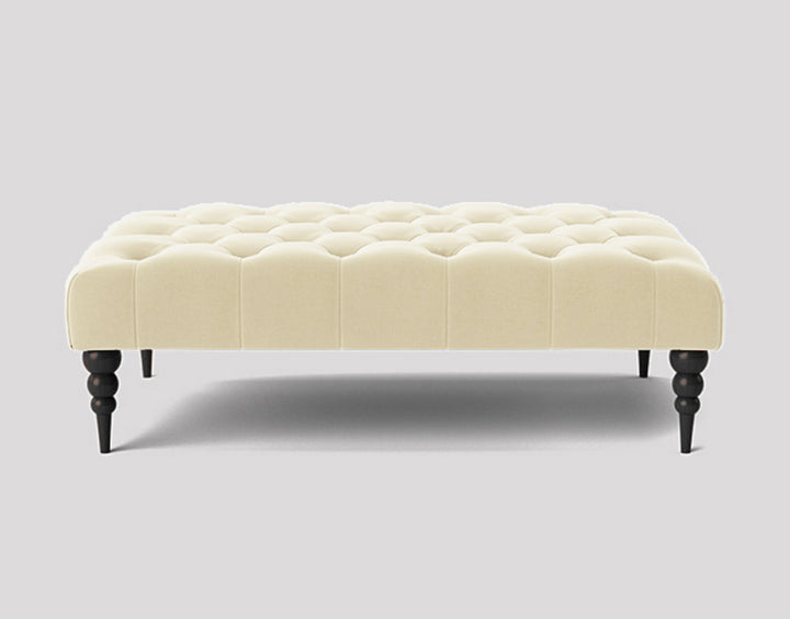 Alyana Rectangle Chesterfield Upholstered Footstool