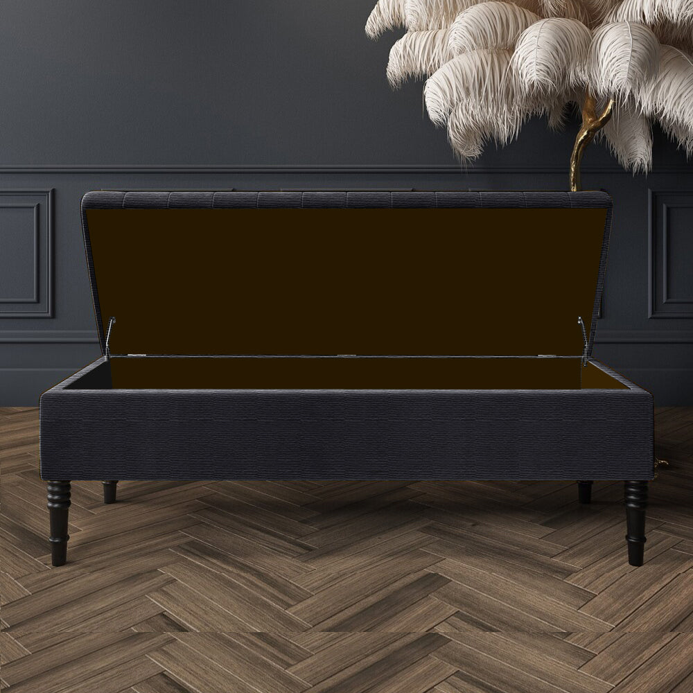 Safar Ottoman Storage Bench in Naples Fabric