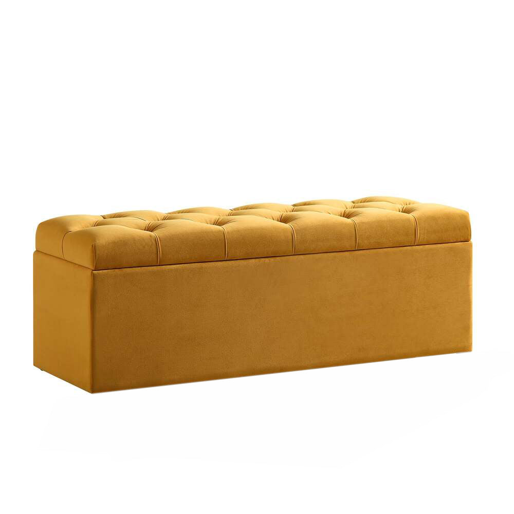 Divan Chesterfield Upholstered Ottoman Storage Box