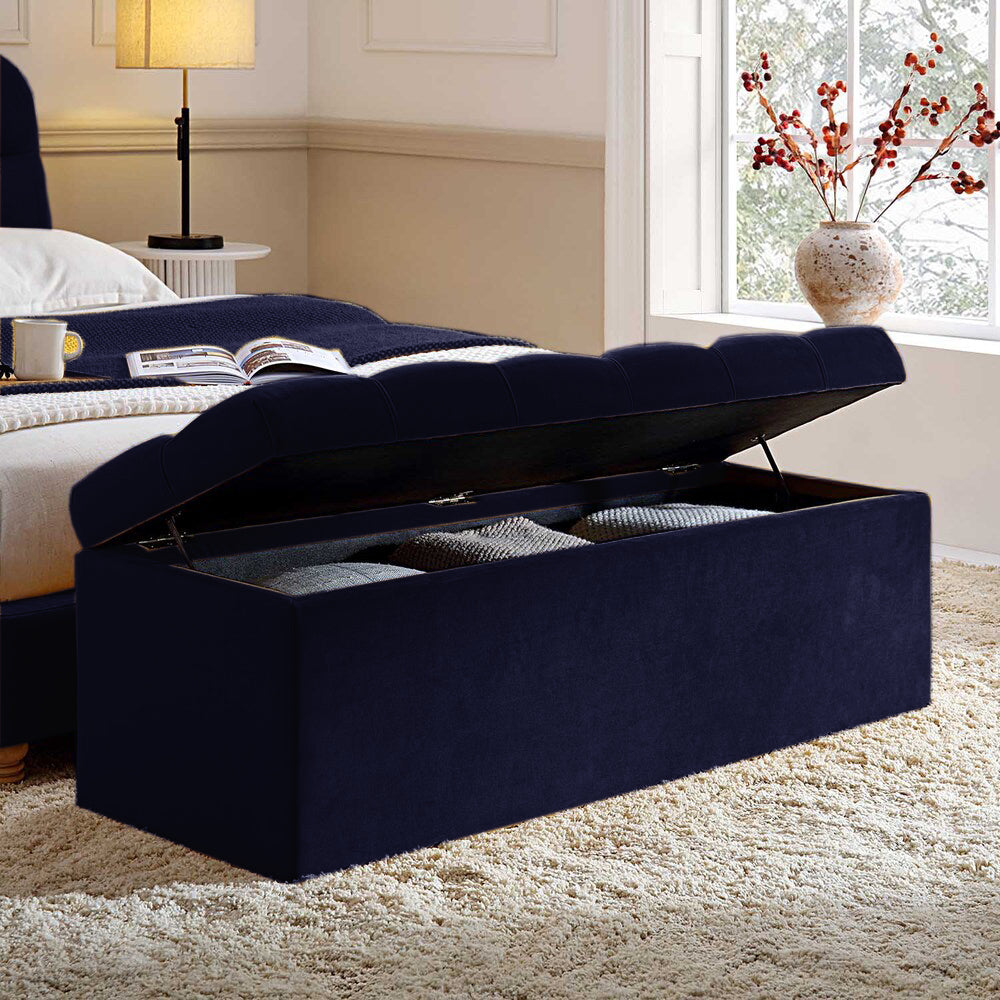 Divan Chesterfield Upholstered Ottoman Storage Box