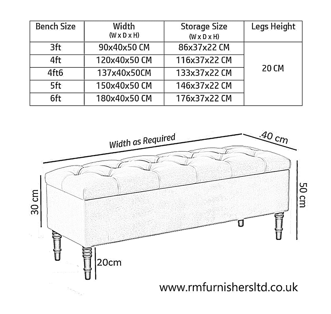Swiss Chesterfield Upholstered Footstool