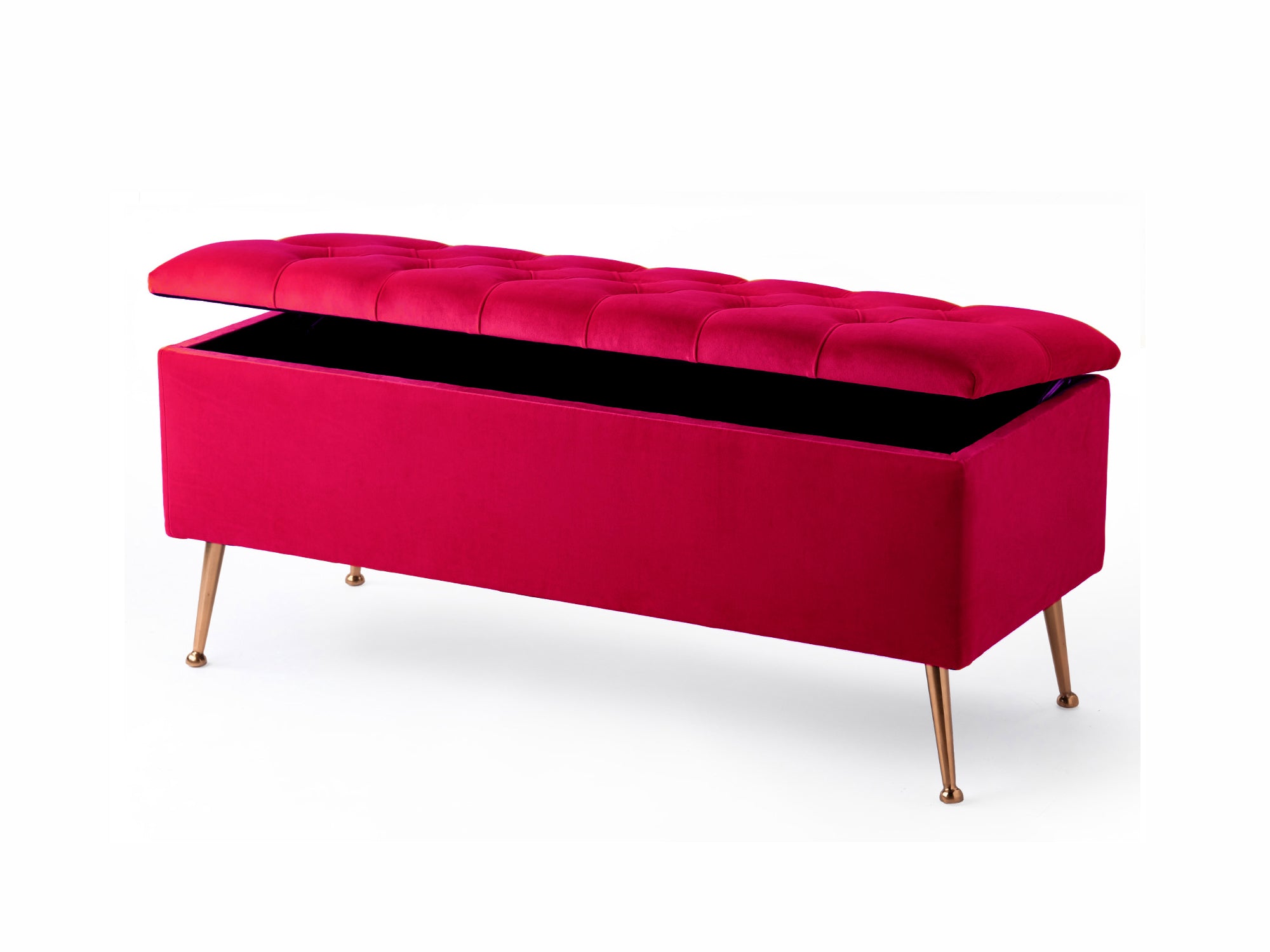 Amara Chesterfield Ottoman Storage Bench with Legs