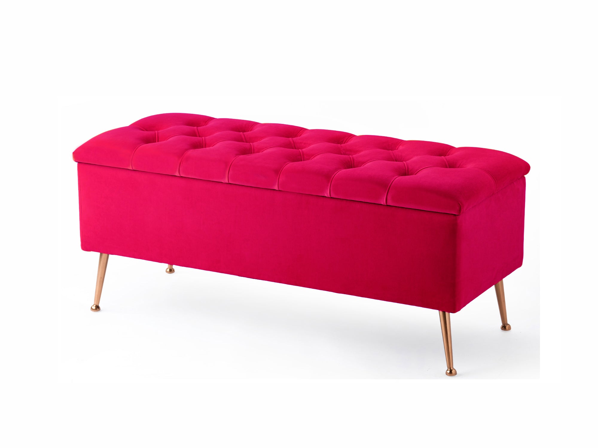 Amara Chesterfield Ottoman Storage Bench with Legs