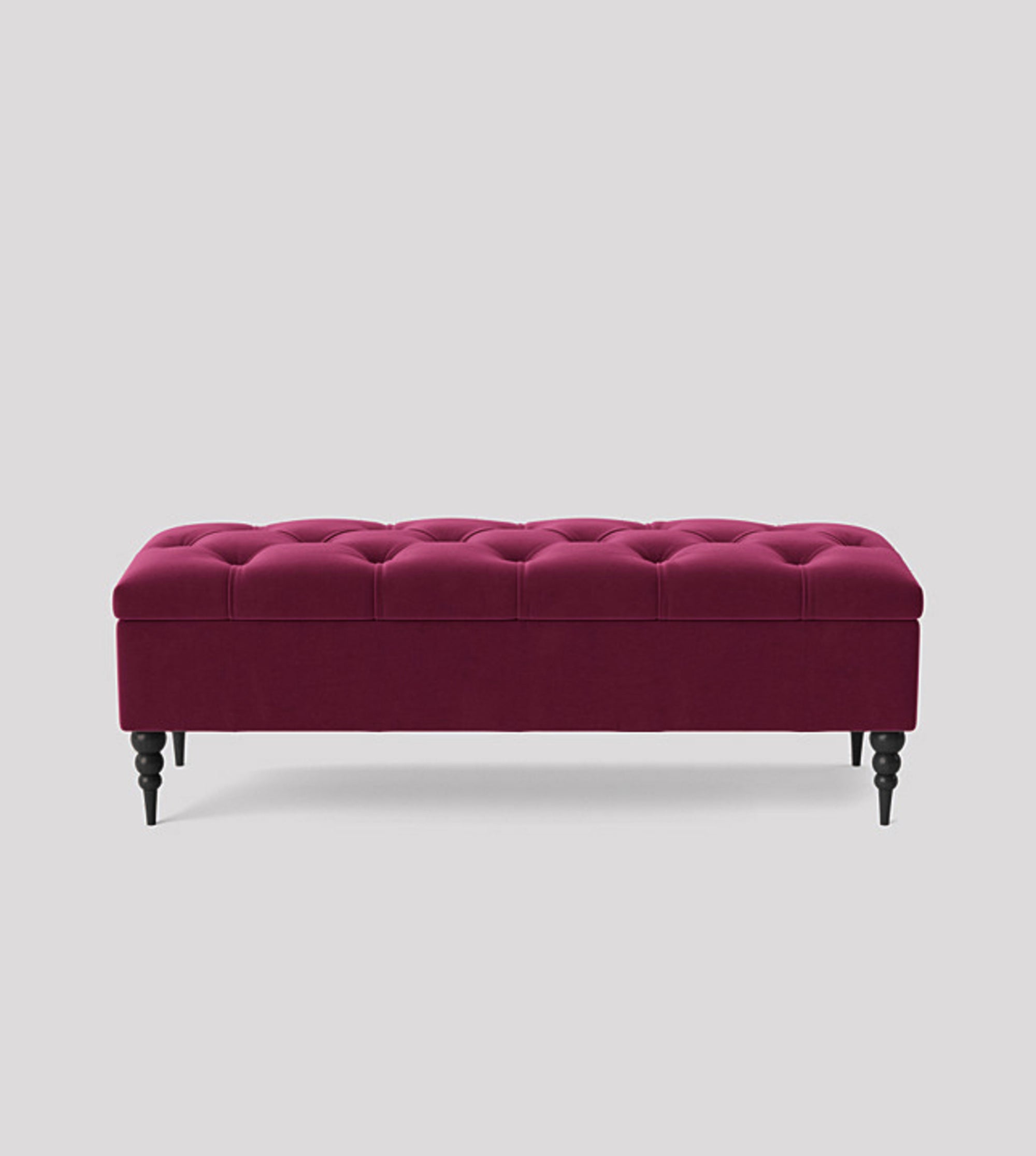 Safar Chesterfield Bench with Storage, Ottoman Storage Bench