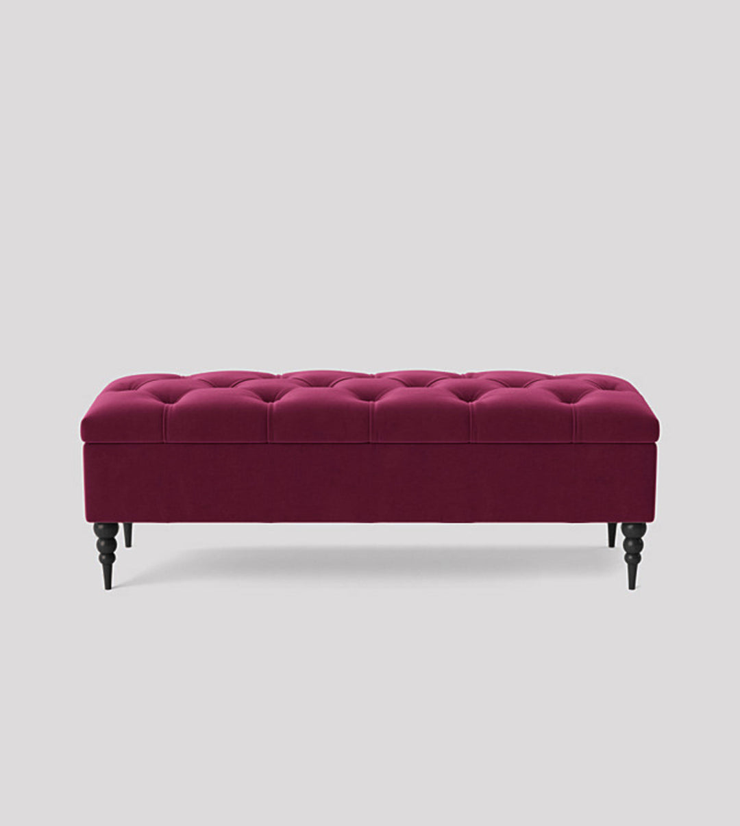 Safar Chesterfield Shoe Storage Bench with Legs