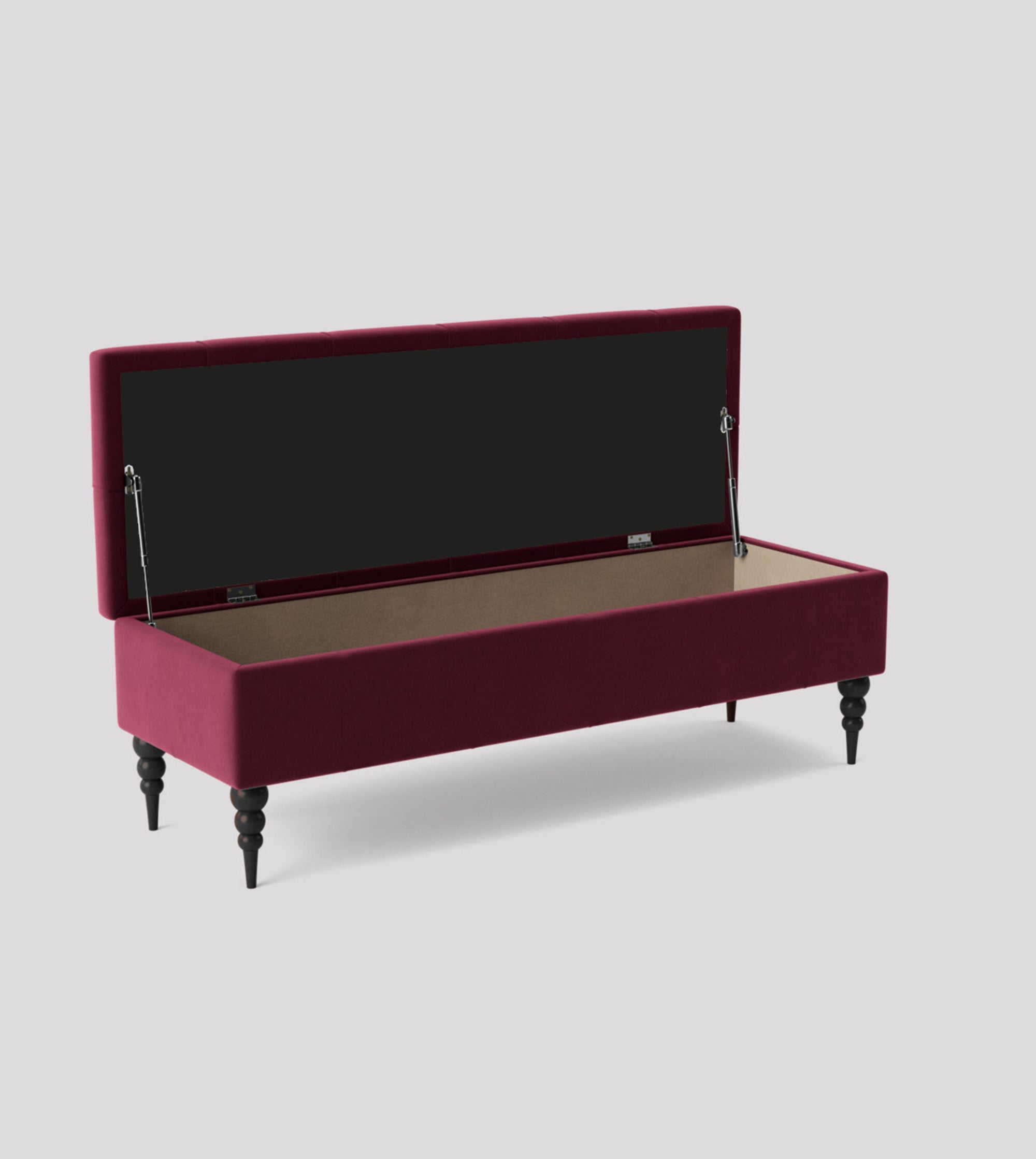Safar Chesterfield Bench with Storage, Ottoman Storage Bench