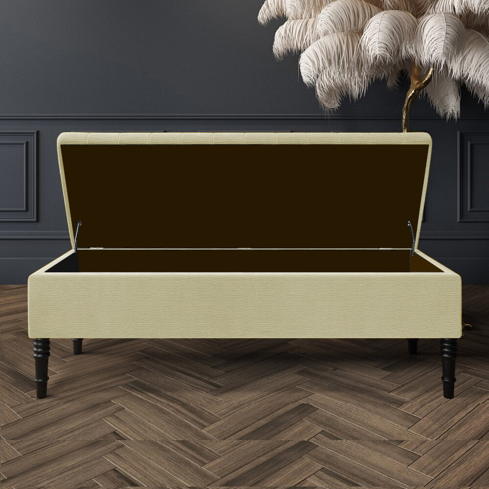 Safar Ottoman Storage Bench in Naples Fabric