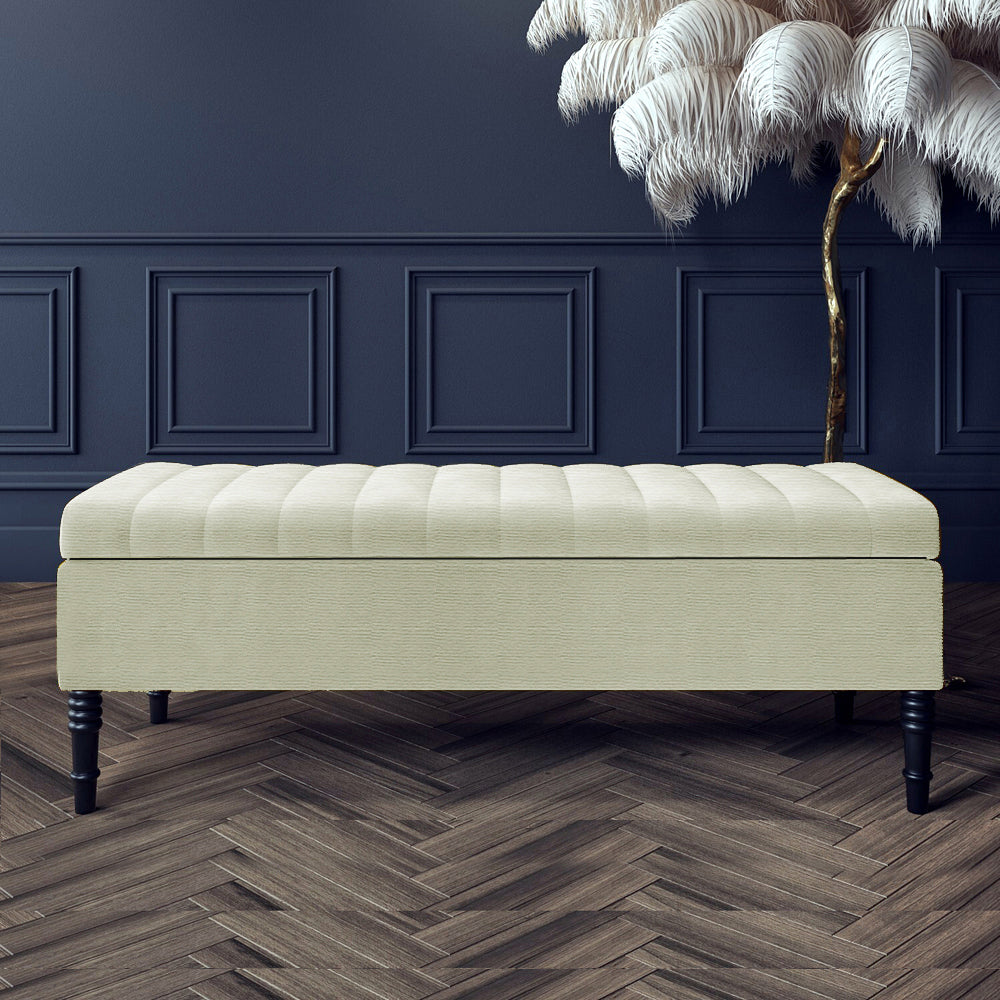 Safar Ottoman Storage Bench in Naples Fabric
