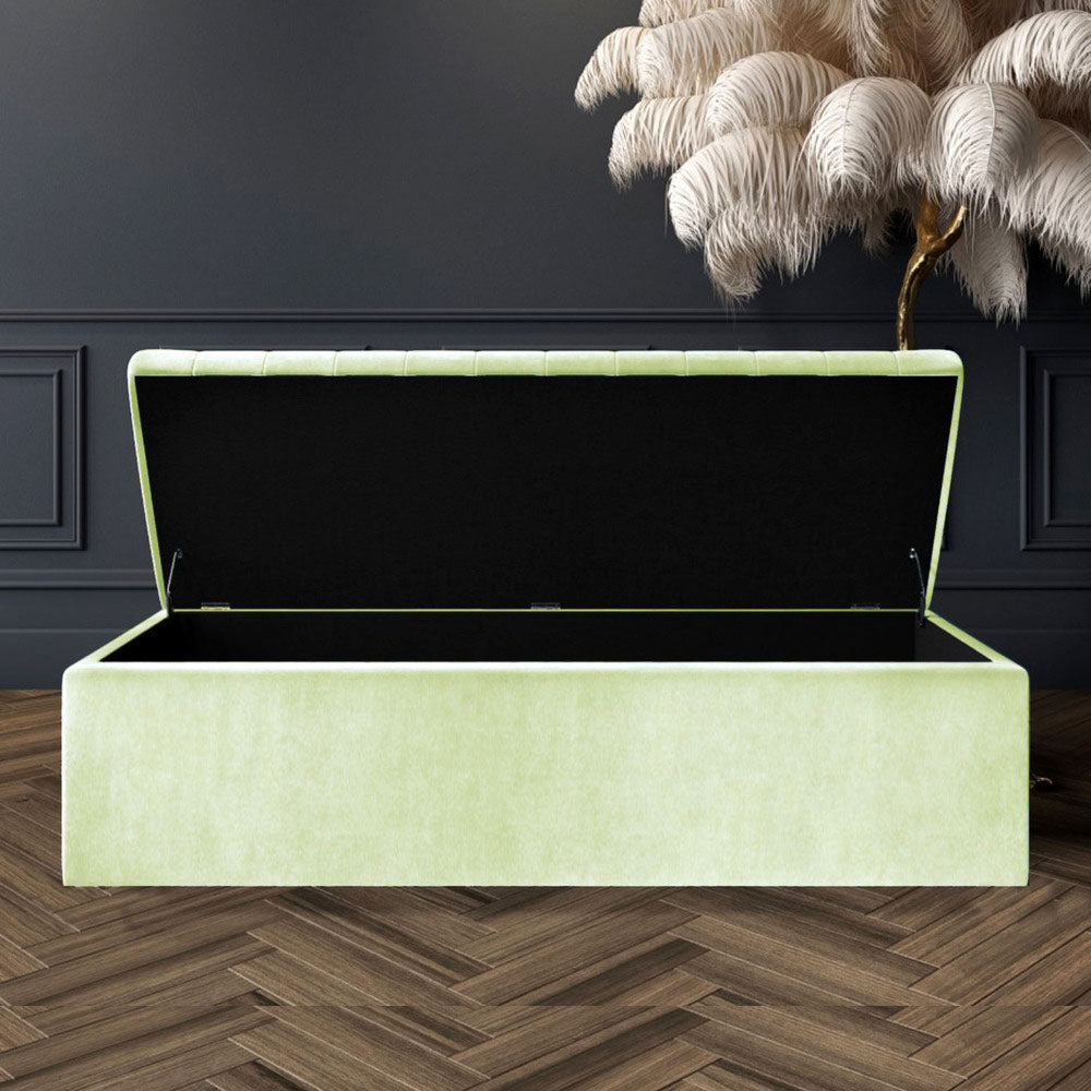 Safar Large Ottoman Storage Box - Upholstered Blanket Box