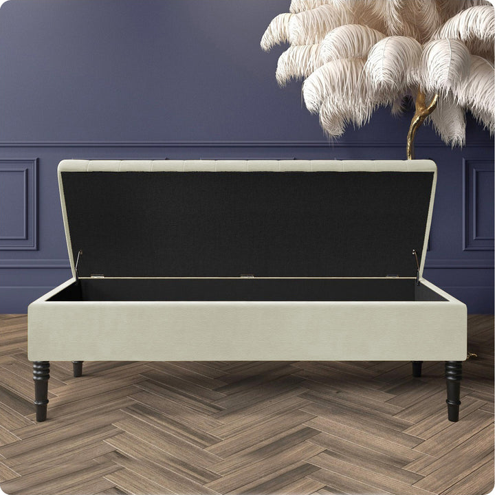 Safar Ottoman Storage Bench in Naples Fabric