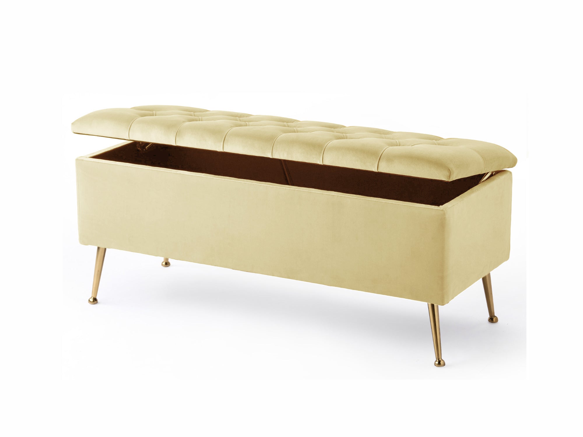 Amara Chesterfield Ottoman Storage Bench with Legs