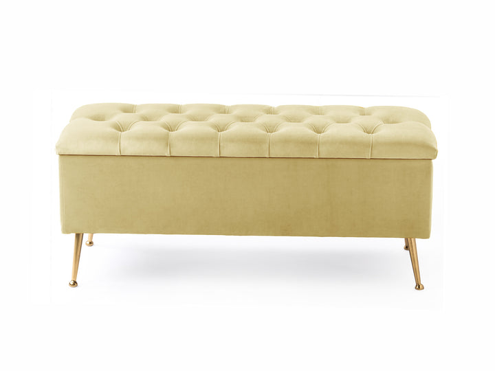Amara Chesterfield Ottoman Storage Bench with Legs