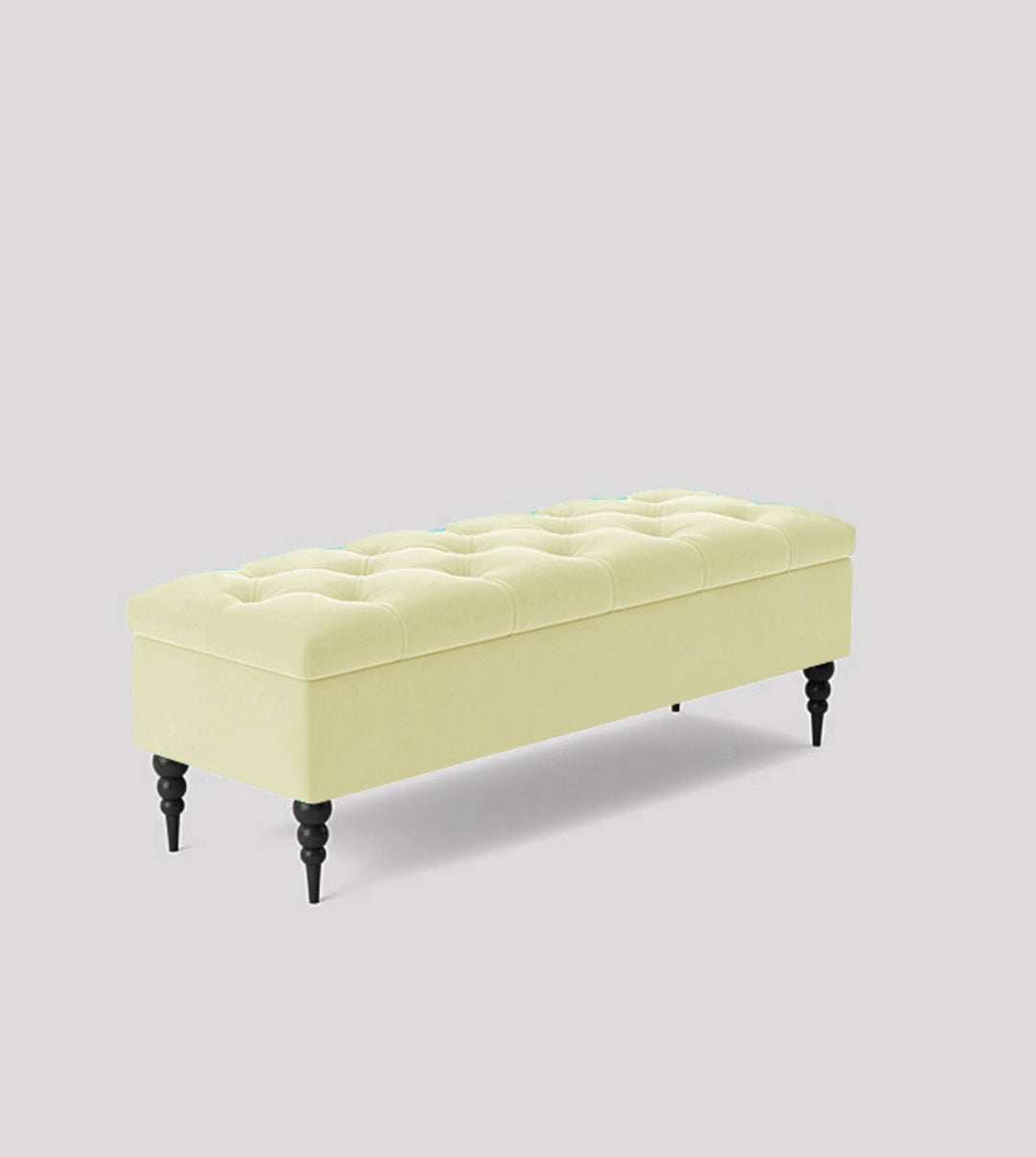 Safar Chesterfield Shoe Storage Bench with Legs