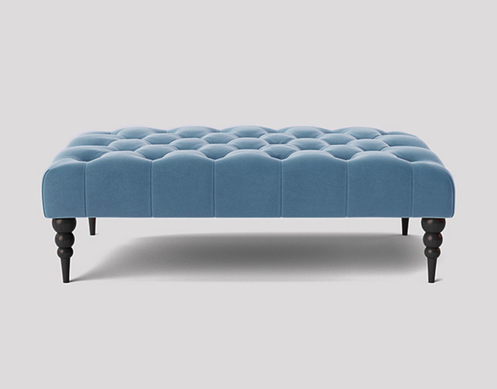 Alyana Rectangle Chesterfield Upholstered Footstool