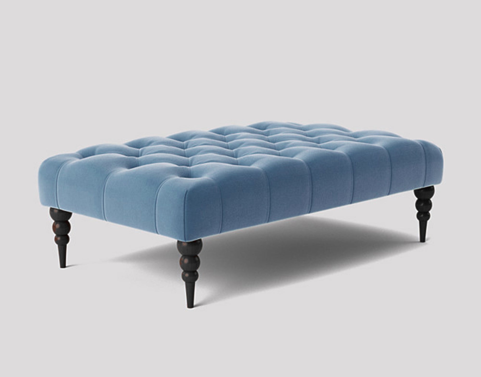 Alyana Rectangle Chesterfield Upholstered Footstool