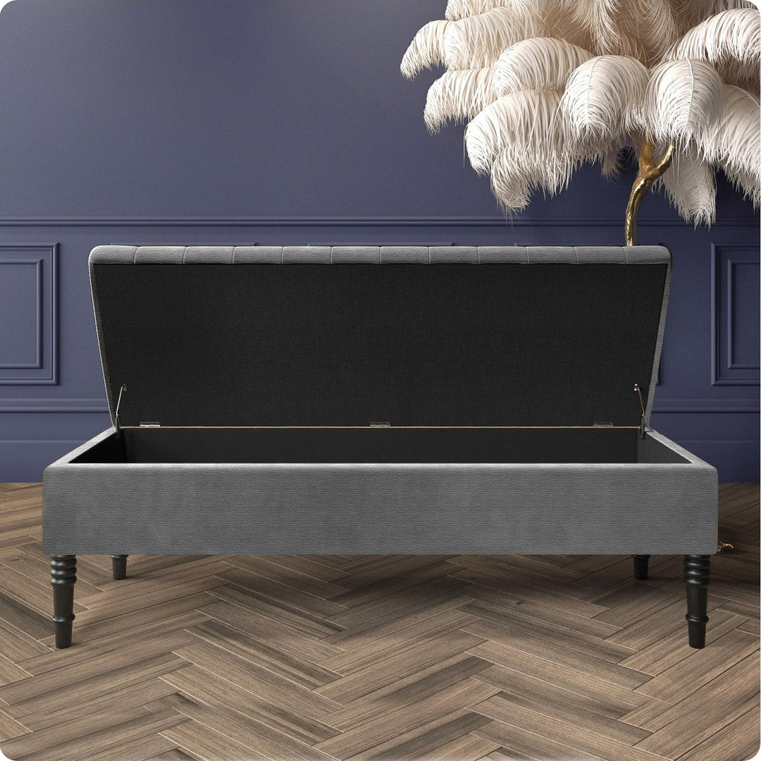 Safar Ottoman Storage Bench in Naples Fabric